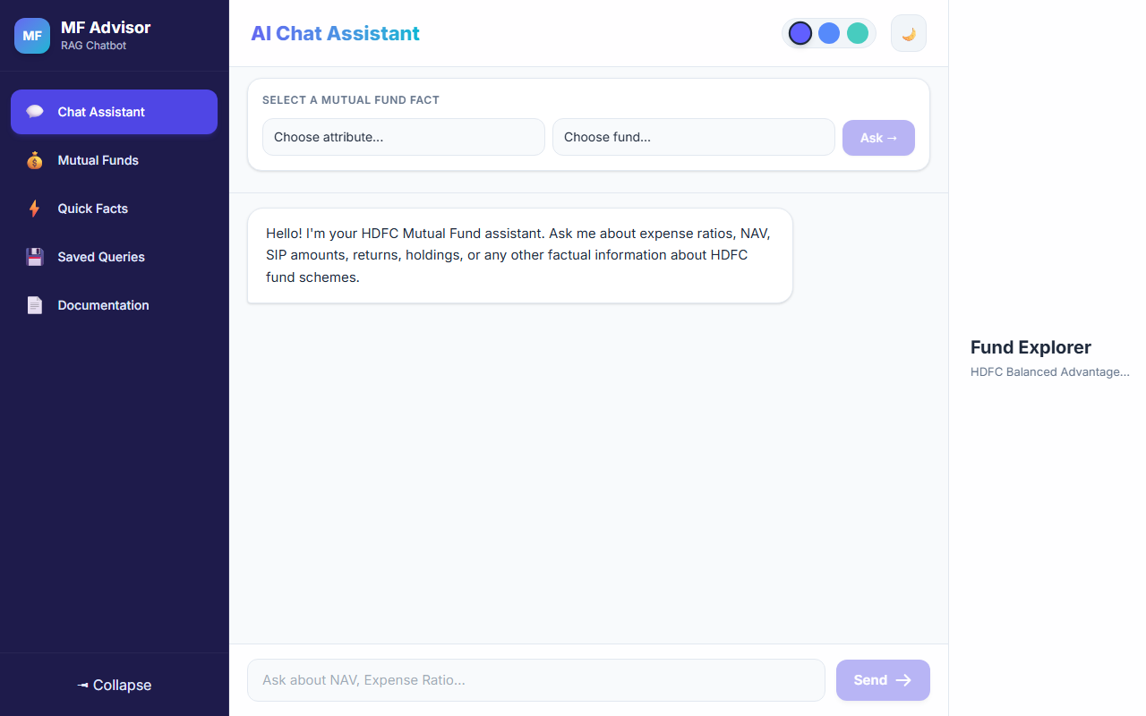 Mutual Fund RAG Chatbot